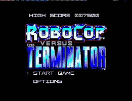 Robocop vs. the Terminator Title Screen